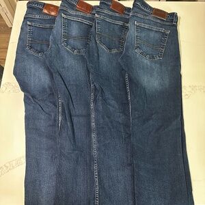 Hollister Dark Blue Denim Jeans - Size 34x34, Slim Straight - Used, Good(4Pairs)
